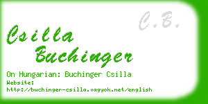 csilla buchinger business card
